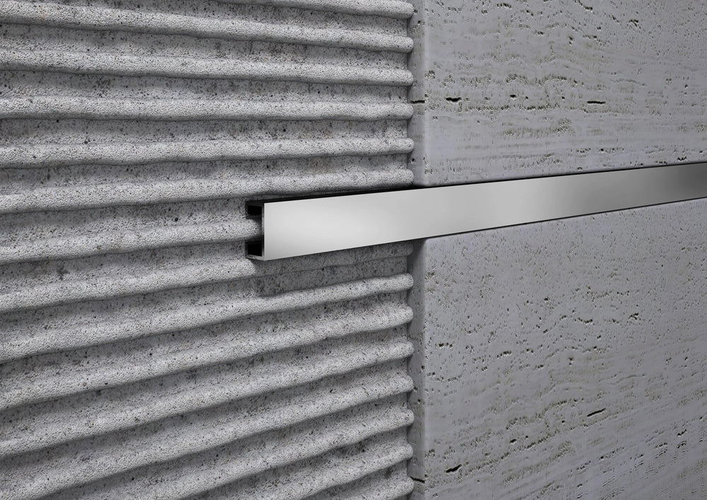 LISTELLO PER RIVESTIMENTI 'PIATTO' H. 10x8 mm - lucido - 2,50 mt - 2,5 metrilineari