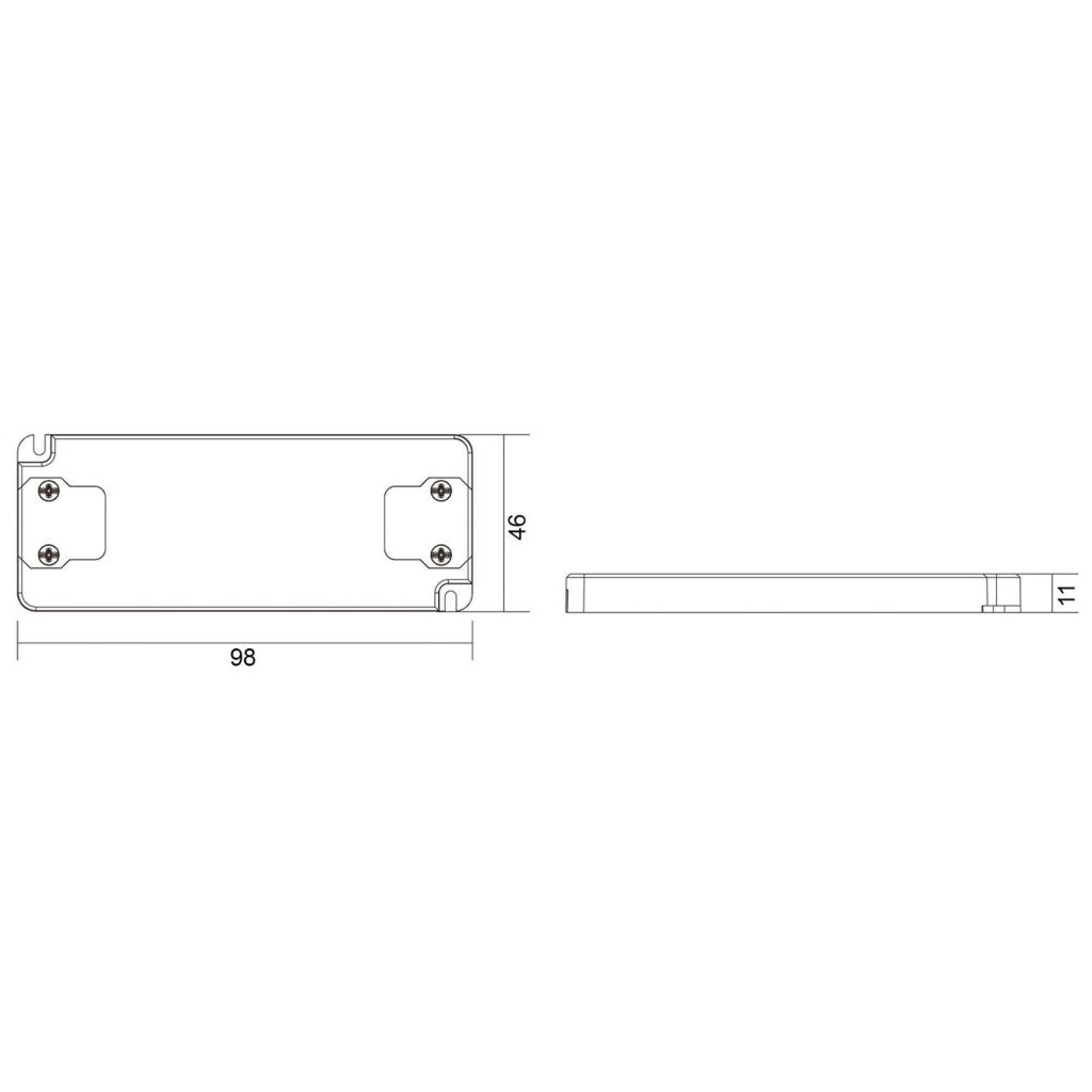 Alimentatore trasformatore SLIM 6W 12V DC 500mA lampade strisce LED 220V IP20