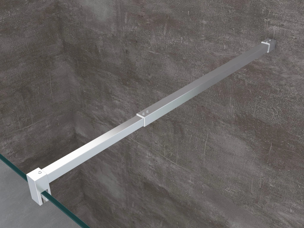 Parete doccia 8 MM Walk in Reversibile Altezza 200 CM 110 regolabile 108-110