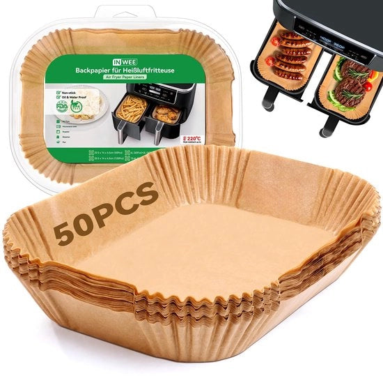 Pannello per Airfryer, 50 pezzi, compatibile con AF300EU, AF400EU, Stack XL 9.5L, SL400EU, accessori per Airfryer Dual Zone