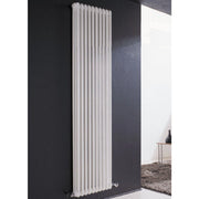 Batteria completa Radiatore Termosifone in acciaio tubolare Cordivari Ardesia 3 Colonne da 3 a 20 elementi h 1800 mm interasse 1744 mm tappi e riduzioni inclusi 8 elementi h. 1800