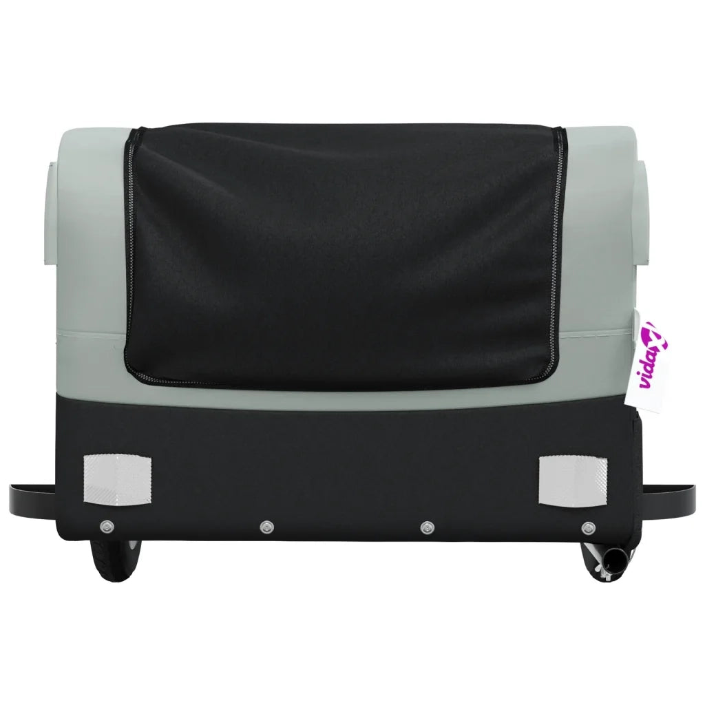 Rimorchio da Bici Nero e Grigio 30 kg in Ferro CFW7741510
