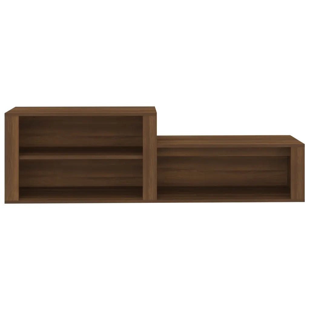 Scarpiera-Scaffale per scarpe Rovere Marrone 150x35x45 cm in Legno Multistrato