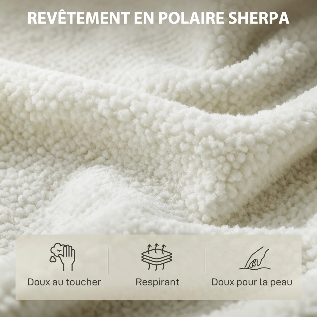 Poltrona in tessuto bouclette ¨C Xylo ¨C crema, 67x67x71cm