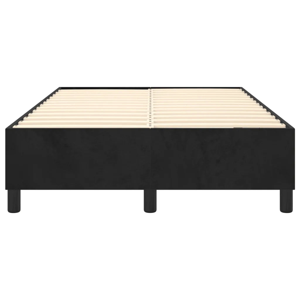 Letto matrimoniale | Letto per adulti | Struttura Letto a Rete a Molle Nero 120x200 cm Velluto