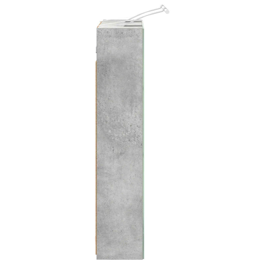 Mobiletto per specchio da bagno con lo scaffale Grigio cemento