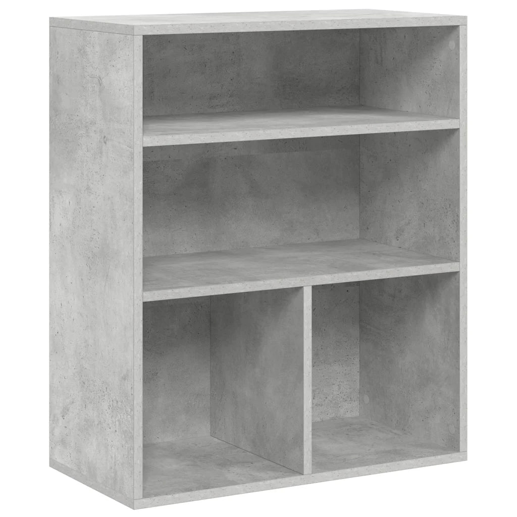 vidaXL Libreria Grigio Cemento 60x30x71,5 cm in Legno Multistrato
