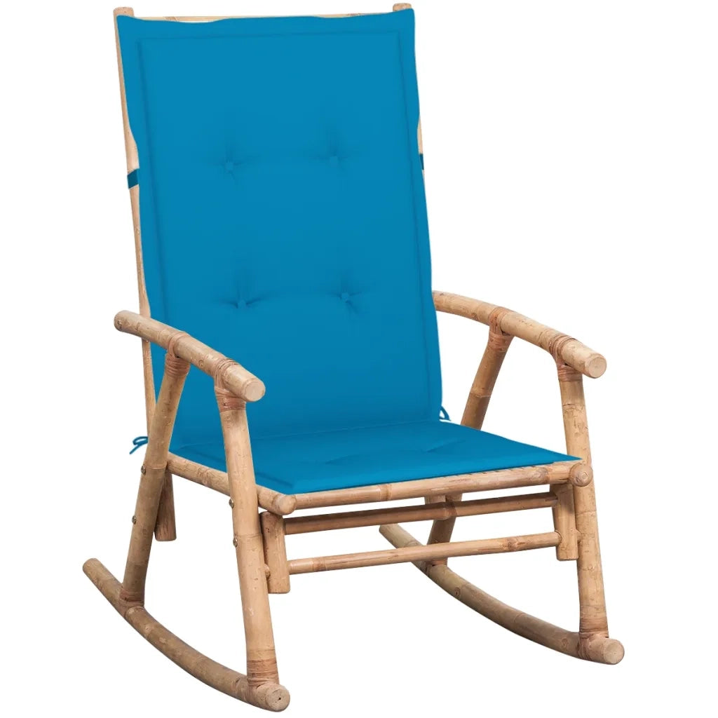 Sedia a Dondolo con Cuscino in BambÃ¹ cod mxl 43482