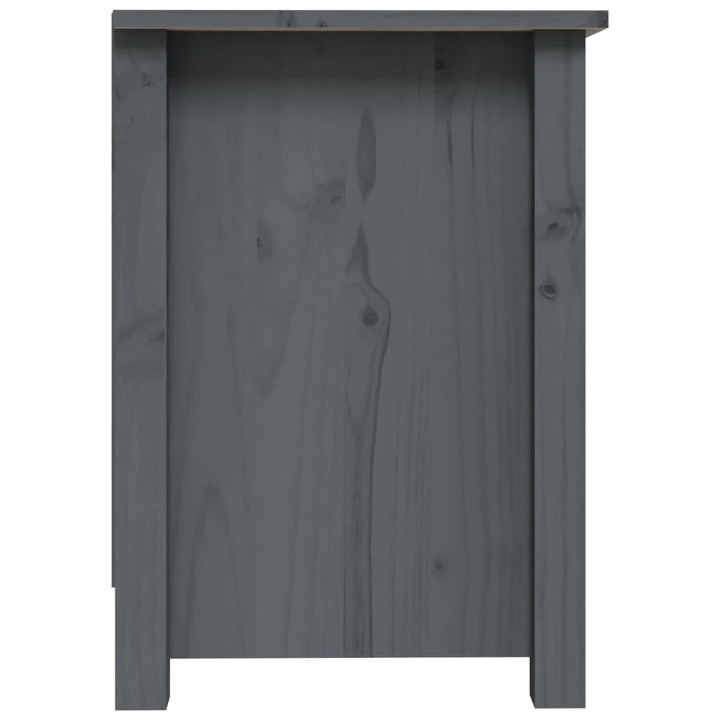 Mobile TV multimediale scaffale TV credenza TV sala da pranzo soggiorno camera da letto 70 x 36,5 x 52 cm legno di pino massiccio grigio 02_0026192