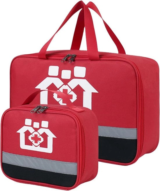 Kit di pronto soccorso per uso domestico, campeggio, lavoro e all'aperto - 2 pezzi