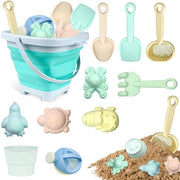 Set di costruzioni con sabbia 12 pezzi - Set di costruzioni con sabbia - Set di costruzioni con sabbia e utensili - Emmer opvolutile - Lavoro/scoop per sabbia - Strumenti per costruzioni con sabbia - Set di costruzioni con sabbia