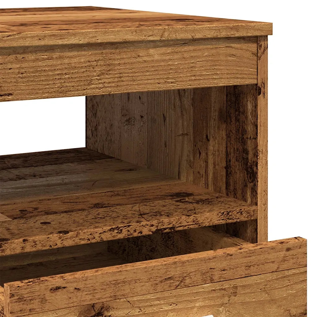 Cassettiera Legno Antico 40x50x76 cm in Truciolato