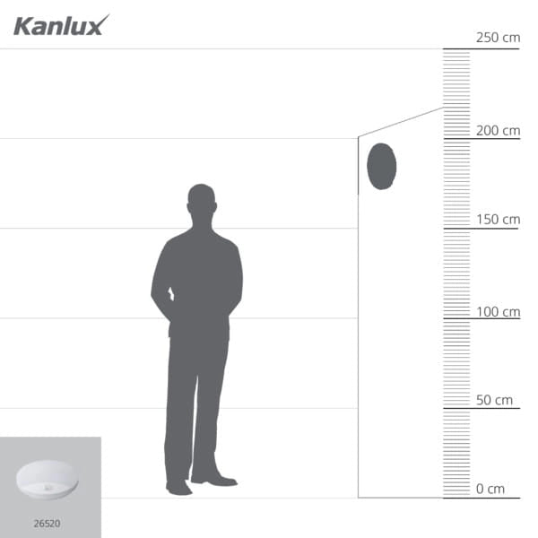 Plafoniera LED Kanlux Sanso 15W 4000K sensore IP44