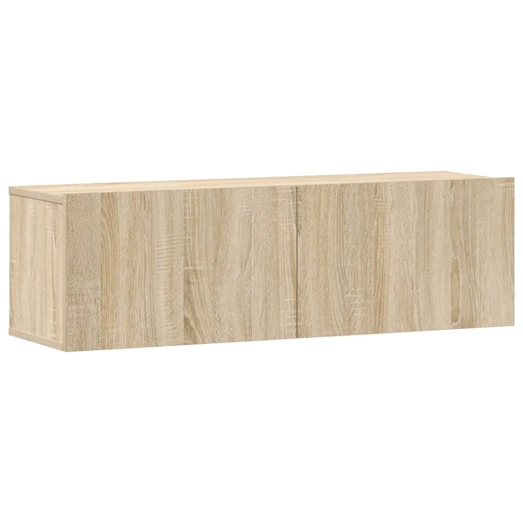 Set di Mobili Porta TV 3 pz Rovere Sonoma in Legno Multistrato 3114480