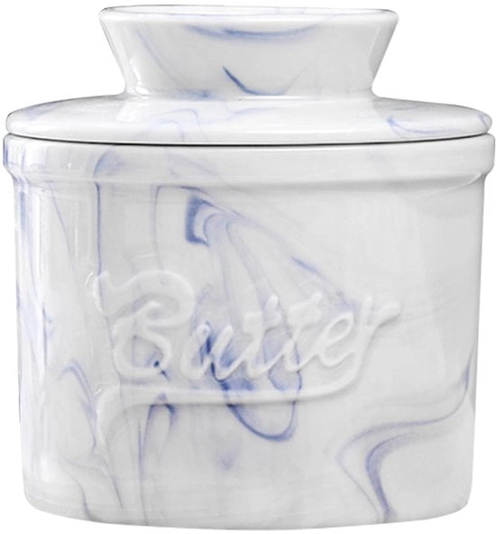 Vaso da burro in stile francese - porcellana di alta qualità - tessuto blu