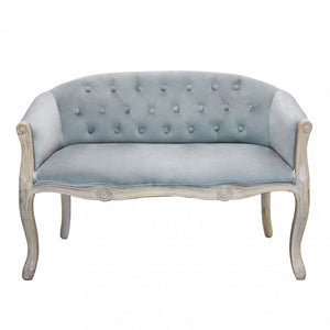 Divano Coleman 107x61x70 h cm in Velluto Grigio