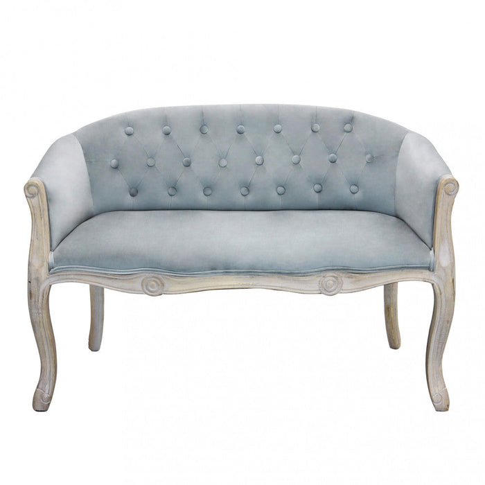 Divano Coleman 107x61x70 h cm in Velluto Grigio
