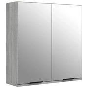 Mobiletto specchio da bagno 64 x 20 x 67 cm grigio 02_0006740