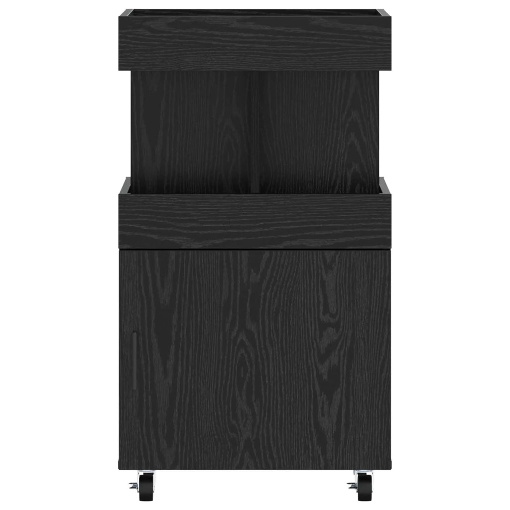 Carrello da Bar Rovere Nero 50 x 41 x 89 cm 8015682