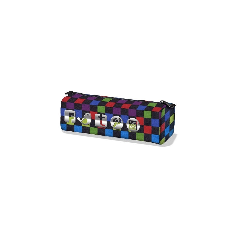 Trade Shop - Astuccio Kookie Ska Gut Bauletto Quadrato Scuola Ragazzi Ragazze 3 Modelli -