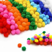 500 Stuks Mini Pompons Colorati per Lavori di Creatività Artigianale