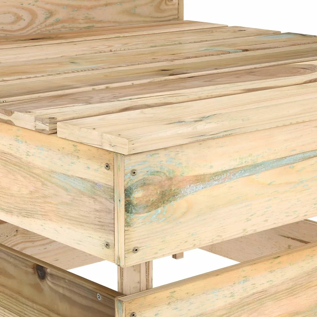 Divano Centrale da Giardino su Pallet Legno di Pino Impregnato 316200