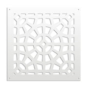 SANPIETRINI - Pannello in PVC traforato - Parasole Misura: 48x48 cm, Colore: bianco