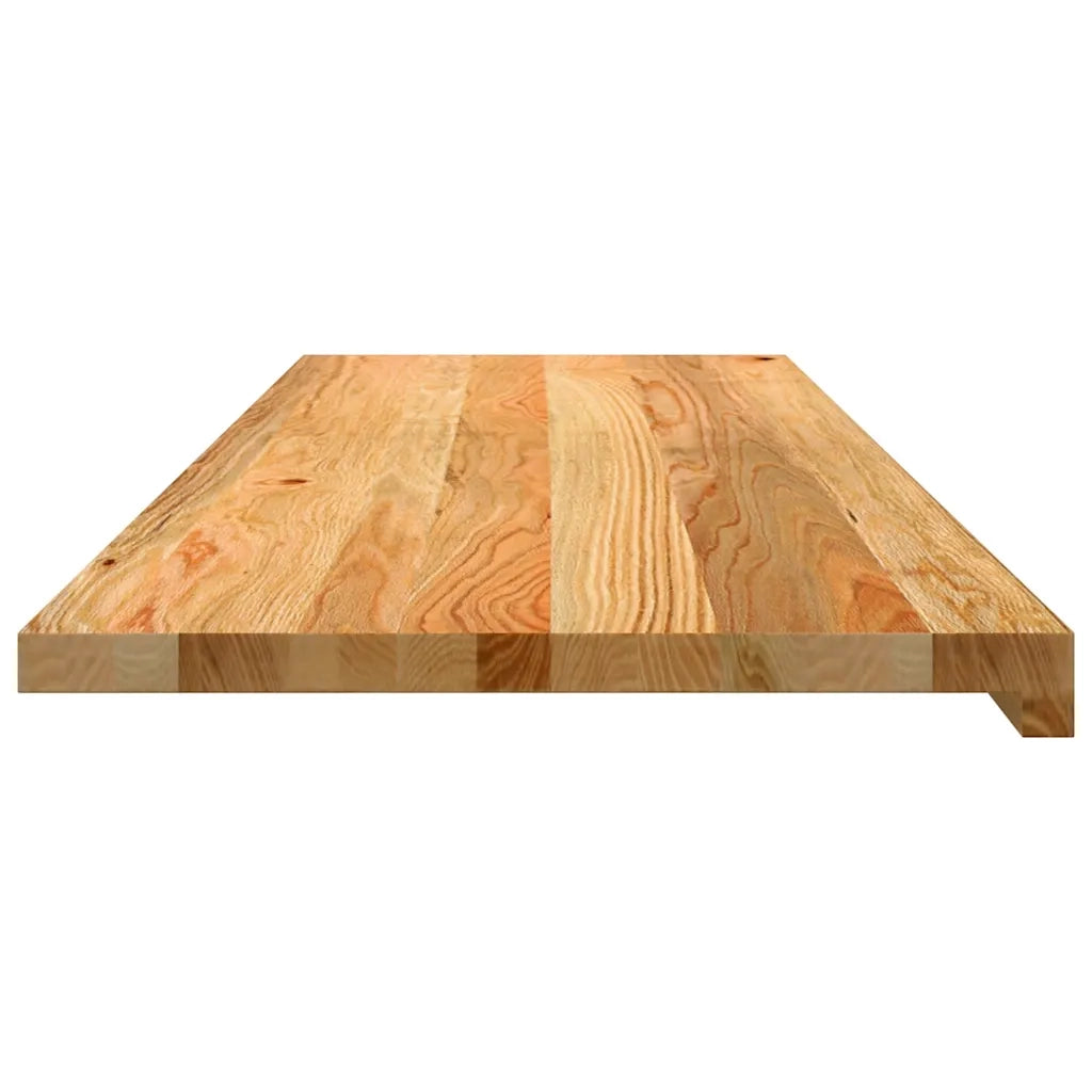 Davanzali 2 pz Marrone Chiaro 120x40x2 cm Legno Massello Rovere CFW8358673