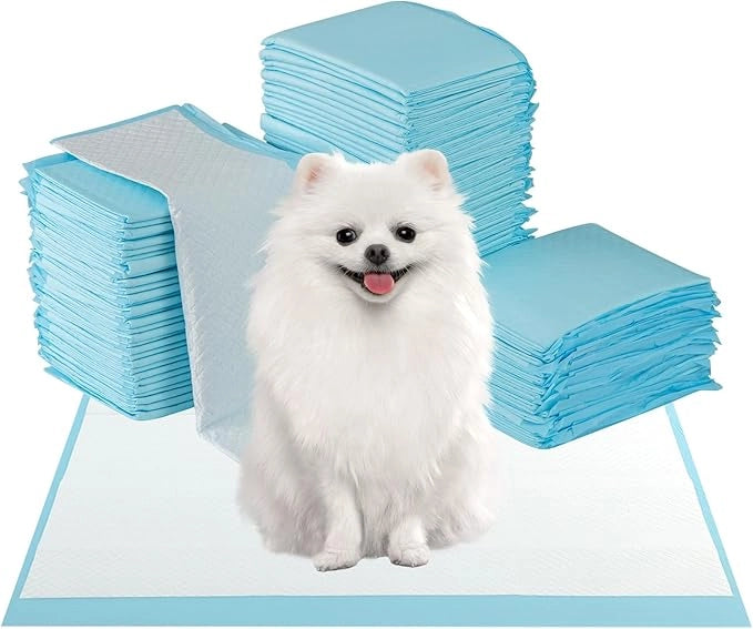Tappetini Assorbenti per Cani, Tappetini da Interno ed Esterno per Animali Domestici a 6 Strati a Prova di Perdite, Asciugatura Rapida, Monouso per Urine, per Cagnolini (60 x 43 cm)
