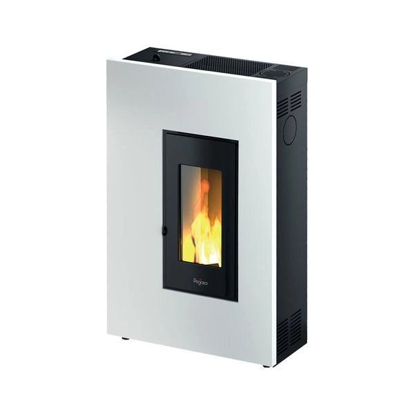 Stufa pellet pegaso 7020033 madison 5 slim bianco