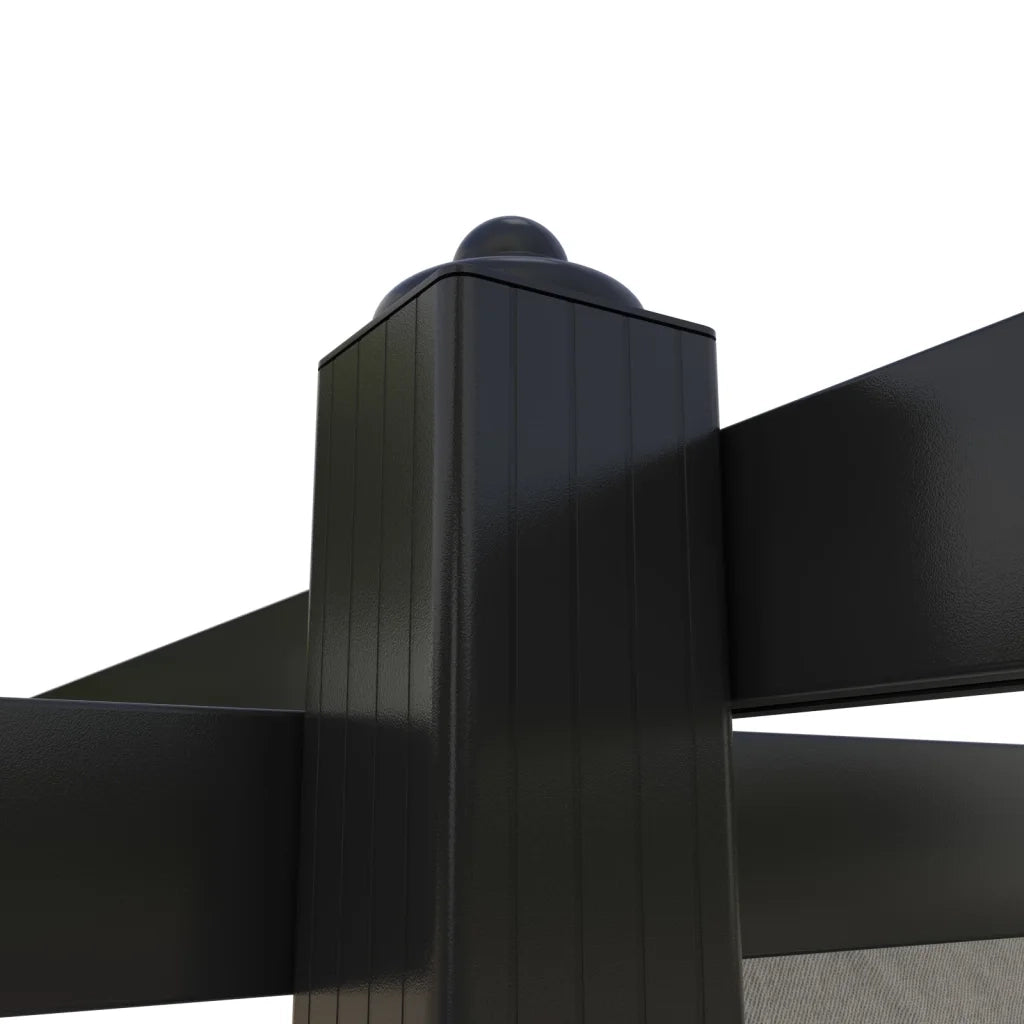 Pergola da Giardino con Tetto Retrattile 3x3 m Crema