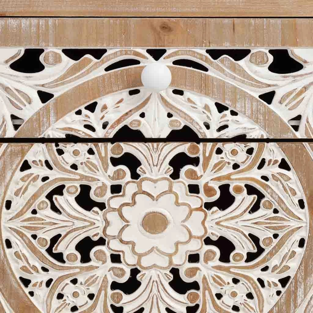 Tavolino in legno bianco 45x35x60