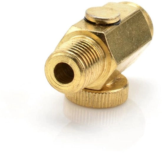 Regolatore di flusso d'aria 1/4 pollici NPT - Valvola di rame - Compressore di pressione dell'aria - Strumento di controllo - 40 mm di lunghezza - Resistente alla corrosione - Valvola di aria