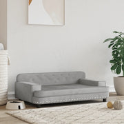 Lettino per Cani Grigio Chiaro 90x53x30 cm in Vellutocod mxl 71180