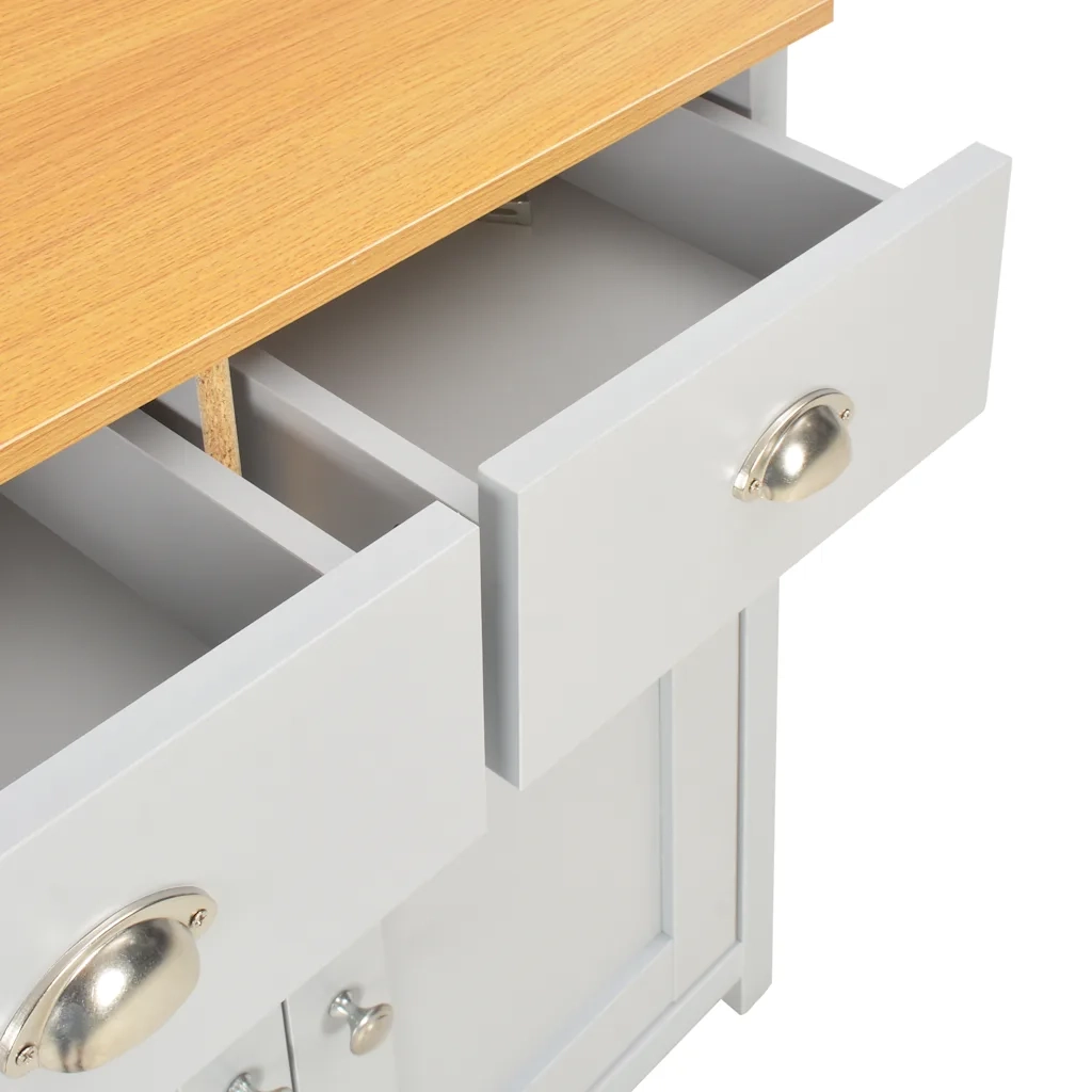 Credenza-Buffet-Armadio da cucina Grigia 79x35x81 cm