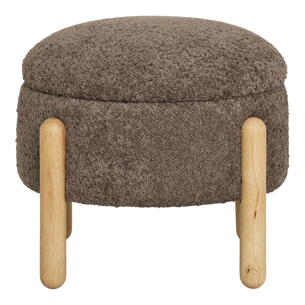 Pouf Medas, Marrone, Poliestere, 45x45x36 cm