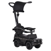 EasyComfort Macchina a Spinta per Bambini 12-36 Mesi con Licenza Mercedes, Tettuccio e Maniglia di Spinta, 85.5x40.5x95 cm, Nero