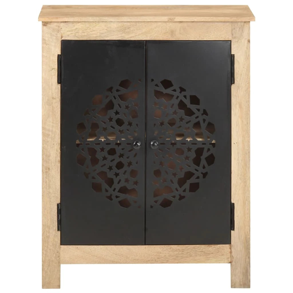 Buffet credenza cassettiera armadio mobile contenitore organizer per cucina soggiorno salotto 60 x 35 x 75 cm legno massello di mango marrone 02_0029628