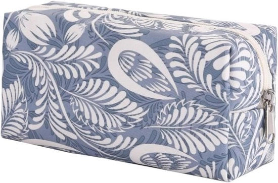 Borsa per trucco portatile mini con zip per spazzole e utensili da toeletta versatile e portatile per viaggi.