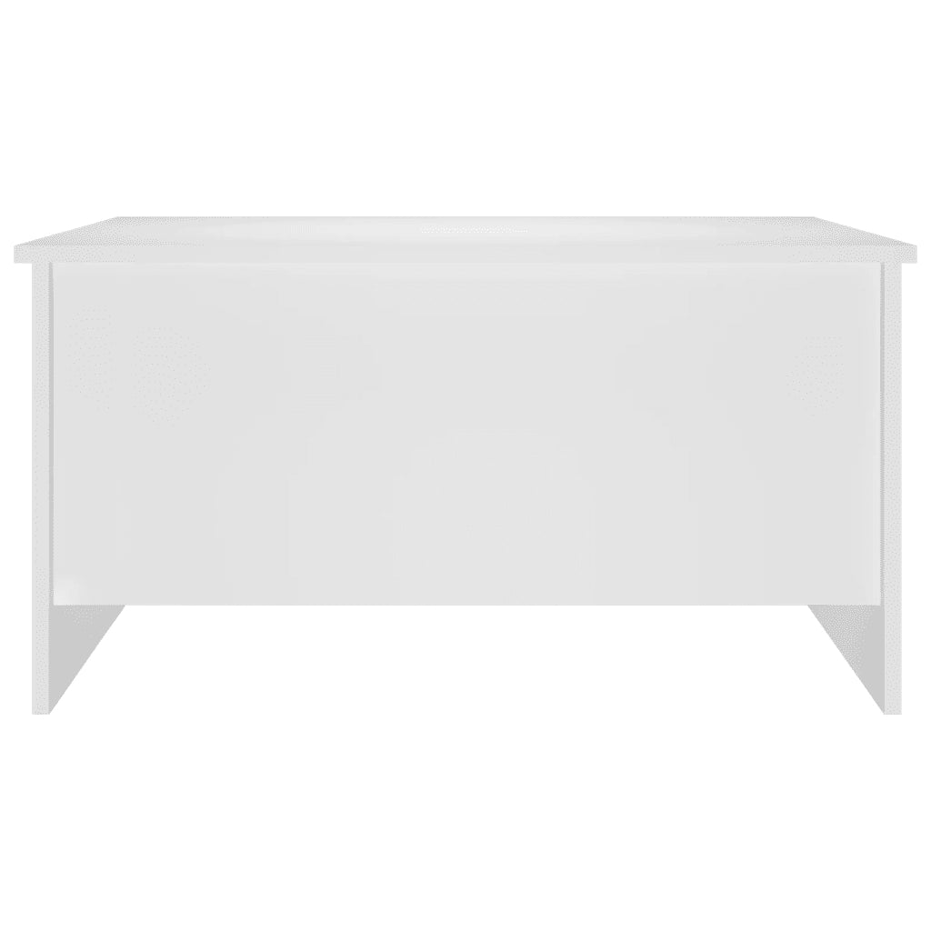 Tavolino da Salotto Bianco 80x55,5x41,5 cm in Legno Multistrato