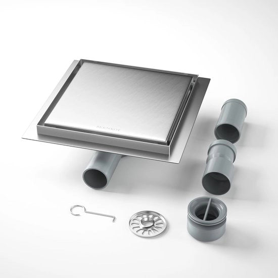 Drain per doccia 2 in 1 - 20cm - Impermeabile - Filtro capelli - Adatto per doccia