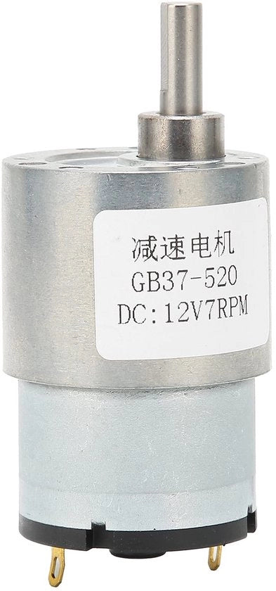 Motore a vite riduttore 12V 7RPM - Motore a ingranaggi a vite - Motore selflock - Asse reversibile - Alta coppia - Robusto e duraturo