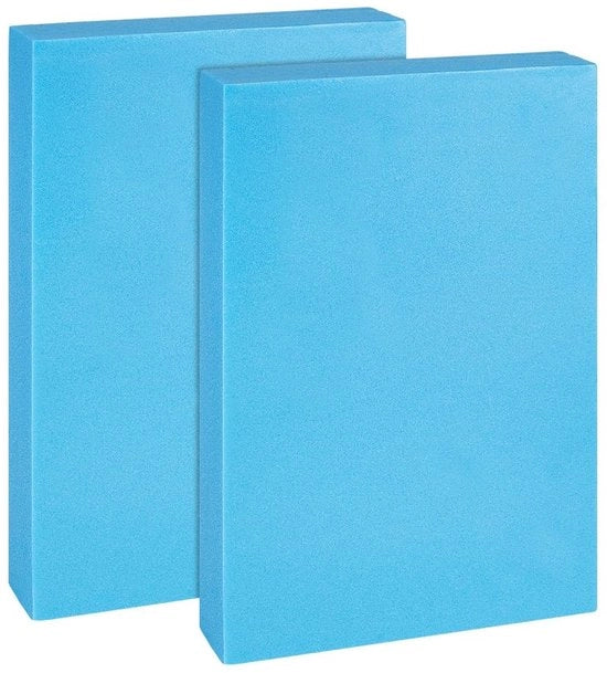 Blocco schiuma XPS - 2 pezzi - rettangolare 300 x 195 x 50 mm - schiuma per fai da te/scultura - composizioni floreali - materiale schiuma di alta qualità - schiuma bloccata
