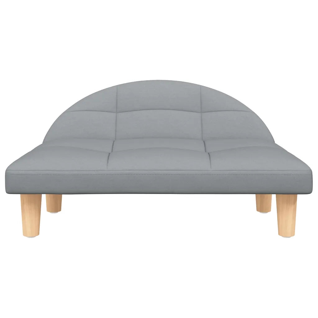 Lettino per Cani Grigio Chiaro 70x52x30 cm in Tessuto 171933