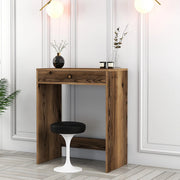 Mobile da Trucco Carde, Toeletta Specchio Incluso, 70x85x40h cm Marrone Noce