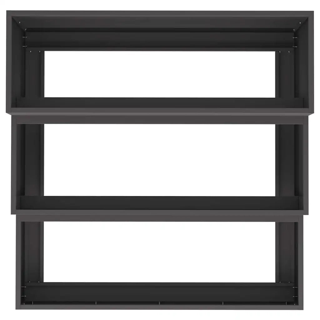 Vaso da giardino Nero 90 x 90 x 35 cm Acciaio laminato a freddo 865834