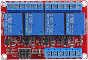 Modulo relais 4 canali 12V con connessione ottica per Raspberry Pi e Arduino