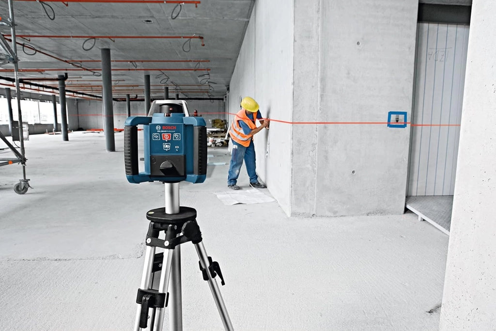Bosch Professional Livella Laser Rotante GRL 300 HV (Laser Rosso, Ricevitore Laser LR 1, Raggio D'Azione: Fino A 300 m (Diametro), In Valigetta)