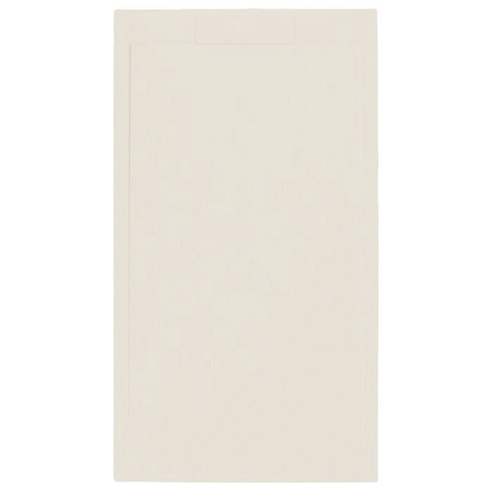 Piatto doccia in pietra SOLIDSTONE alto 2,8 cm con bordo - Beige - Misura: 80x200 x 2,8h 
