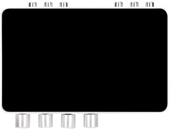 Mixer Digitale con Display HD - Amplificatore Microfono Regolabile - 4K/1080P - 2 ingressi Microfono - Interfaccia Audio 3,5mm - Adatto per Karaoke - Mixer Audio